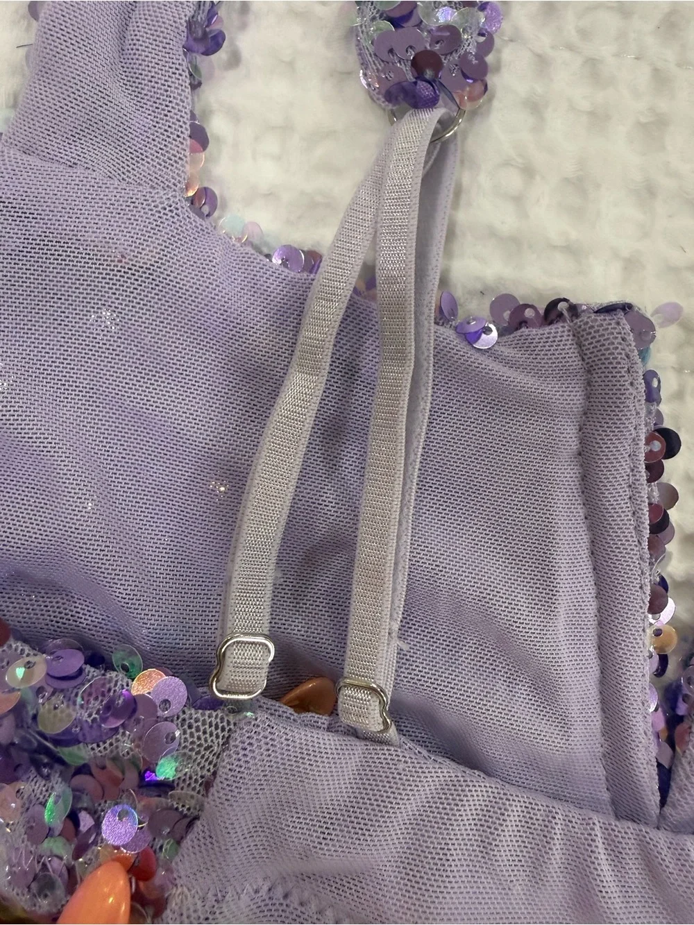 Free People Lavender Sequin Bralette